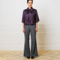 Preview: Schluppenbluse in Aubergine
